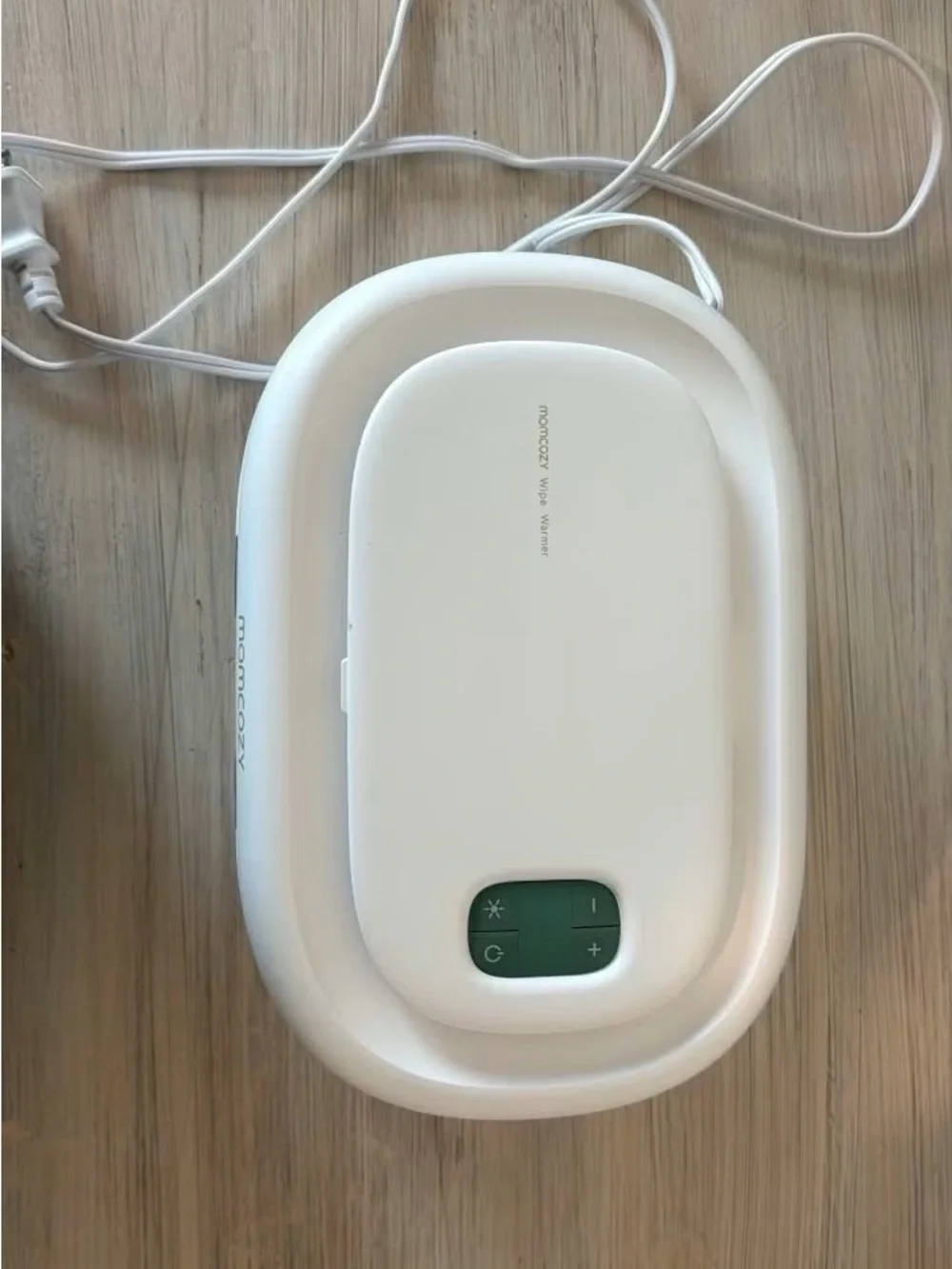White & Green Baby Wipe Warmer